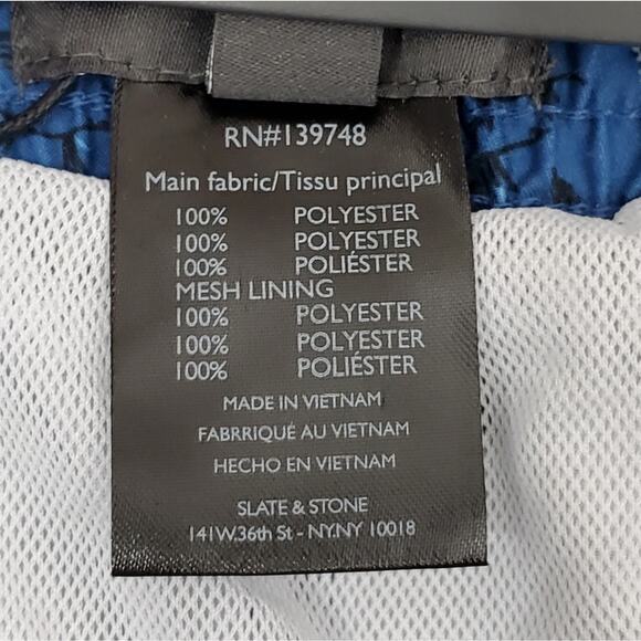 Slate & Stone Blue Volcano Island Swim Shorts - Picture 4 of 4